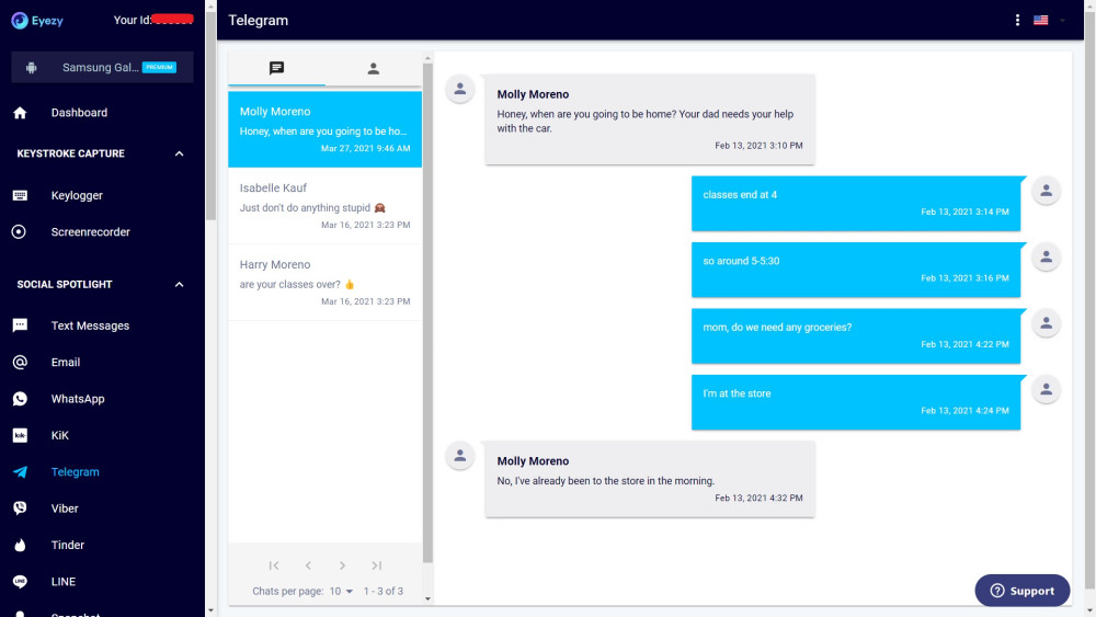 eyeZy social media monitoring
